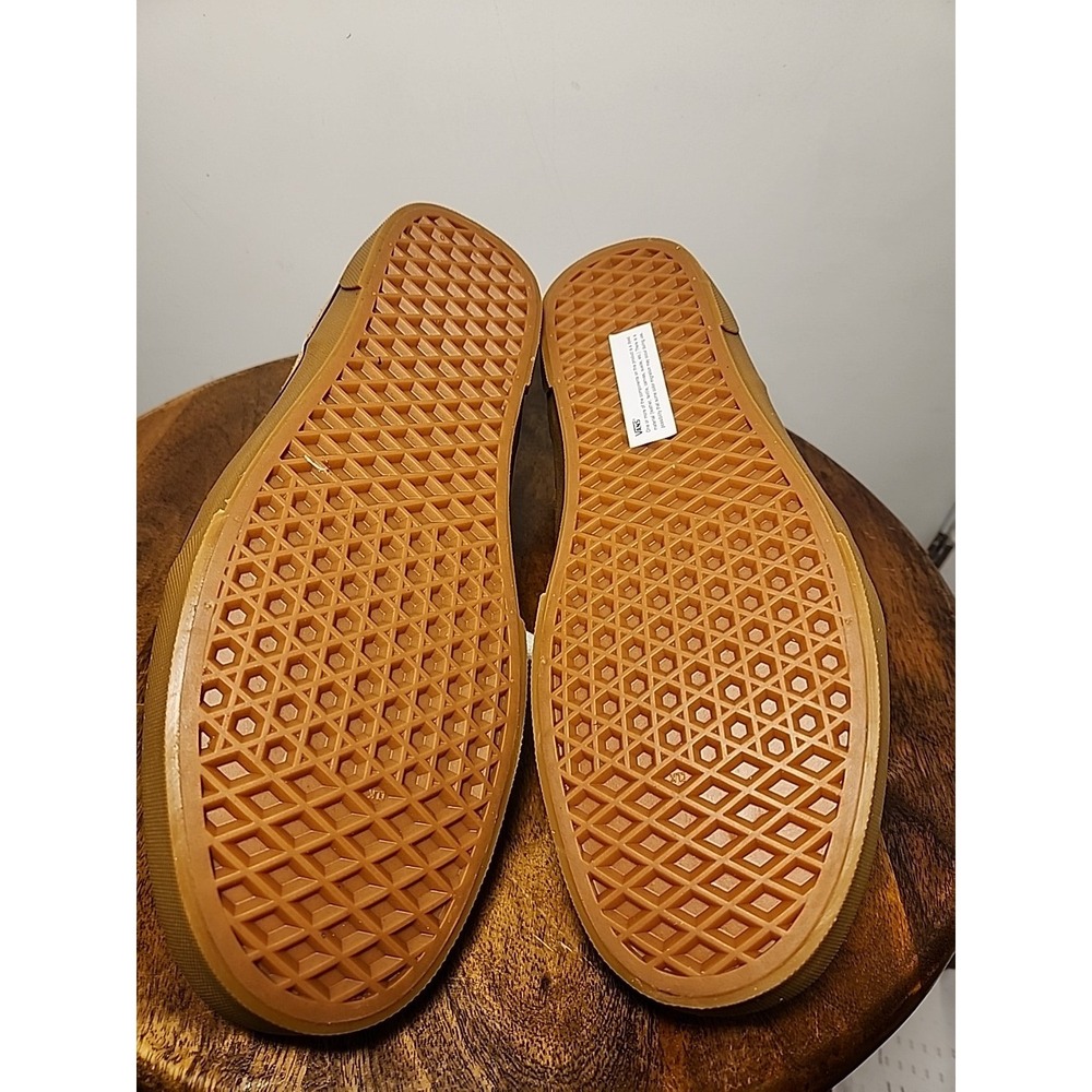 Men's 11.5- VANS Caldrone Casual Suede/Canvas Sneaker - Chipmunk Gum Sole - Picture 6 of 6